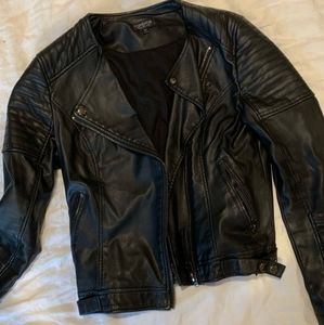 Topshop Faux Leather Jacket US Size 6